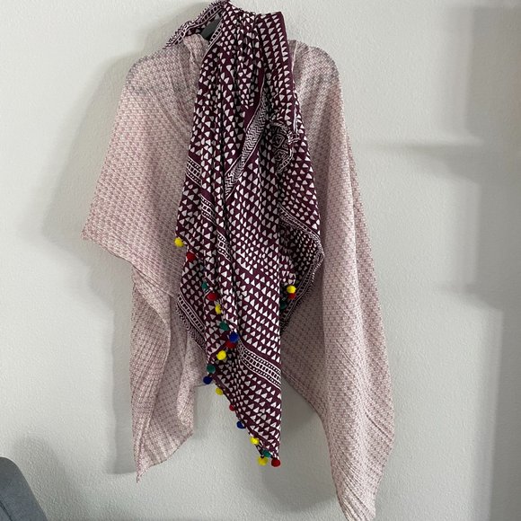 Lot 2 Large lightweight scarves like new linen cotton - Picture 2 of 10